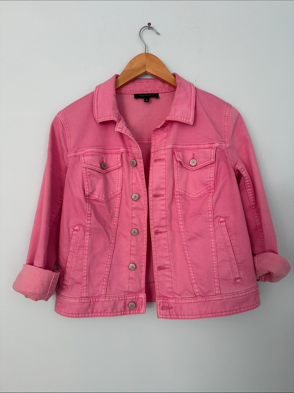Talbots Pink Denim Jacket